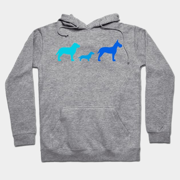 Three Dogs Hoodie by Dog Days Design Co.